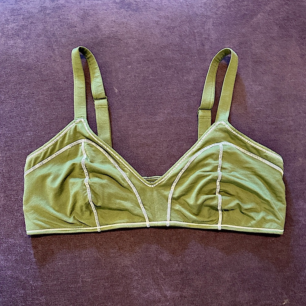 2XL Olive Green Triangle Parade Bralette